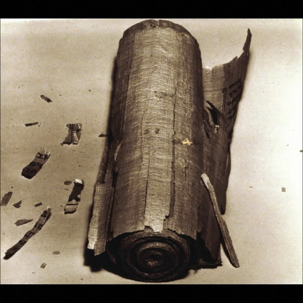 Rolled papyrus scroll