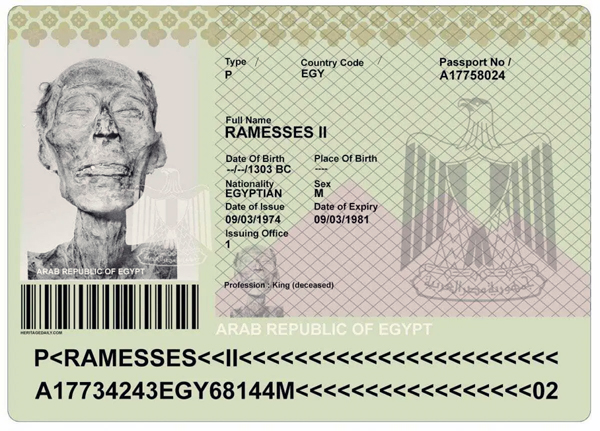 PASSAPORTE DE RAMSÉS II